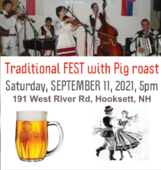 :: SOLD OUT :: SEPTEMBER 11, 2021: Traditional FEST with Pig roast