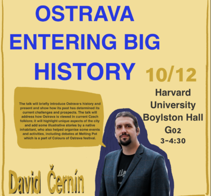 October 12, 2024: Ostrava entering big history – a talk by Professor David Černín